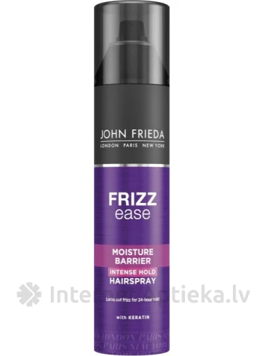 JOHN FRIEDA Frizz Ease Moisture Barrier intensiivse fikseerimisega juukselakk, 200 ml | internetaptieka.lv