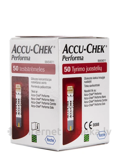 Accu-Chek Performa тест-полоски, 50 шт. | internetaptieka.lv