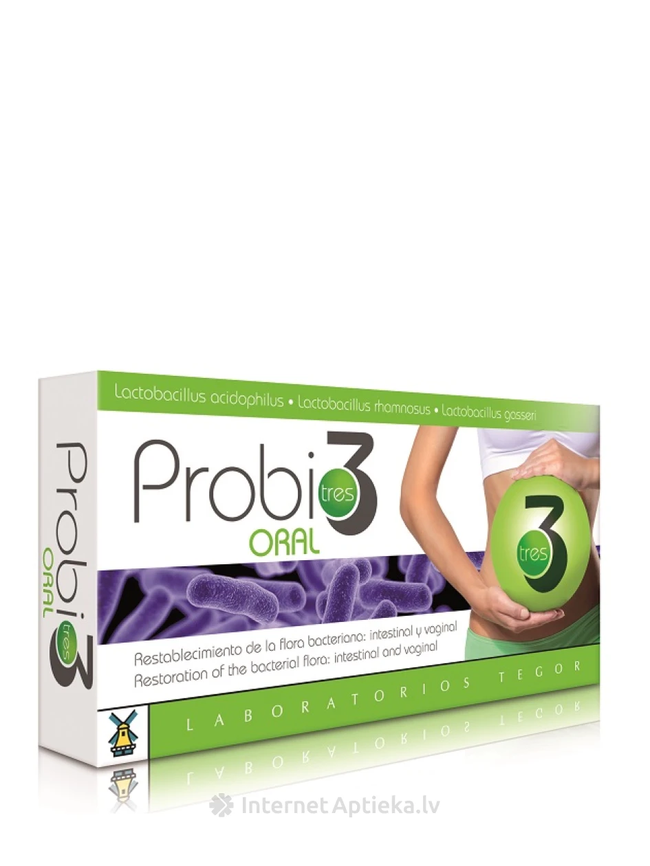 Tegor Probio tres3 Oral, 40 капсул | internetaptieka.lv