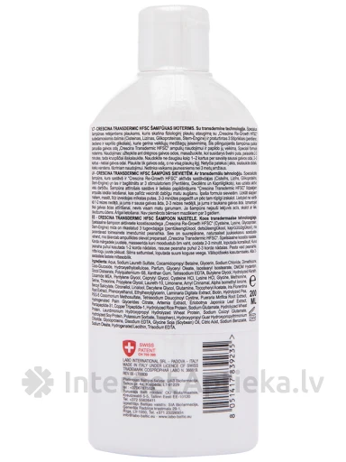 Crescina Transdermic HFSC šampūns sievietēm, 200 ml | internetaptieka.lv