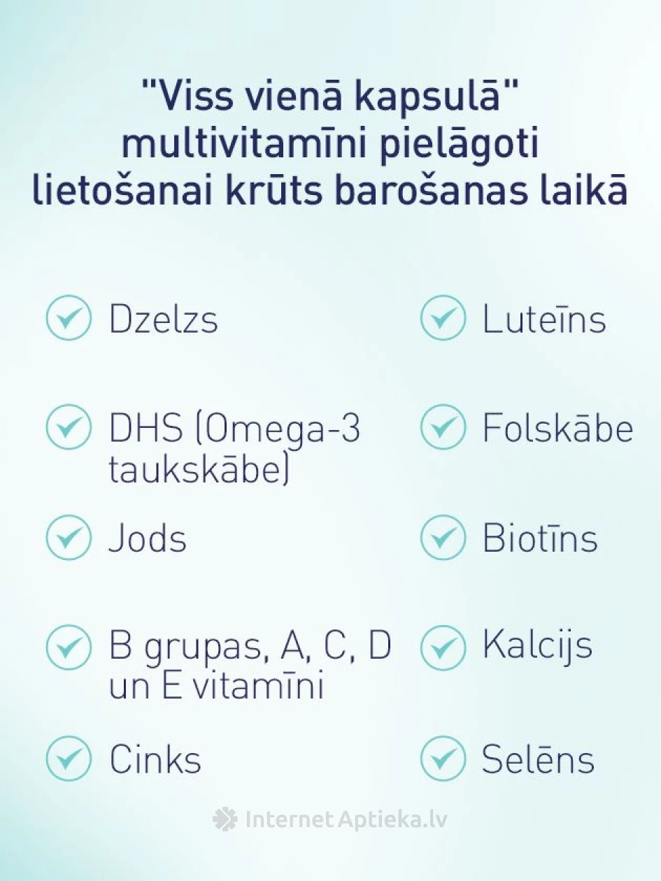 Elevit Breastfeeding kapslid, 30 kapslit | internetaptieka.lv