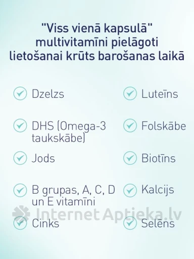 Elevit Breastfeeding kapslid, 30 kapslit | internetaptieka.lv