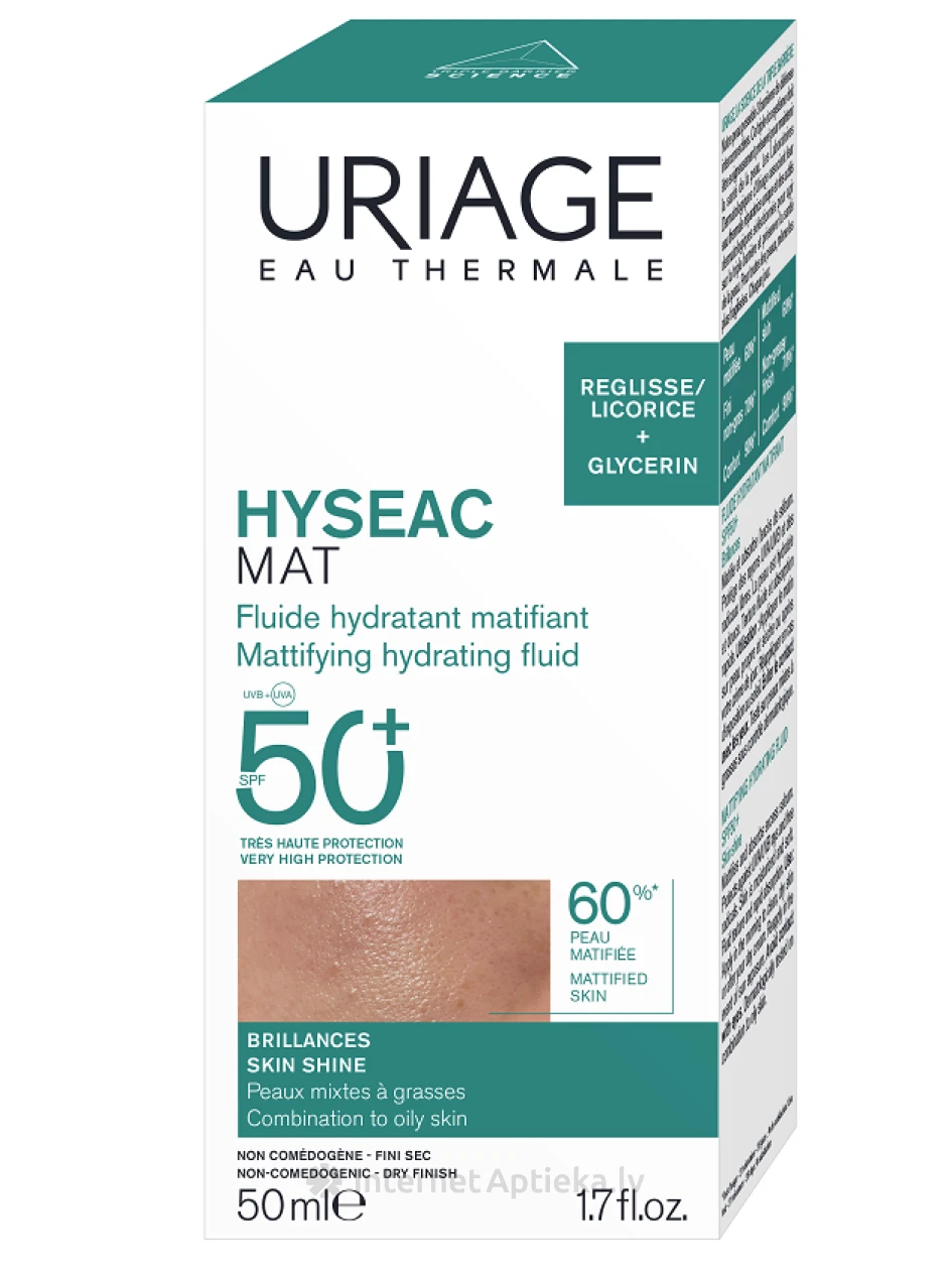 URIAGE Hyseac skystis SPF50+, 50 ml | internetaptieka.lv