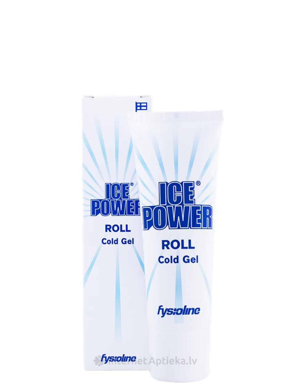 Ice Power aukstais gels tūbiņā ar rullīti, 75 ml | internetaptieka.lv