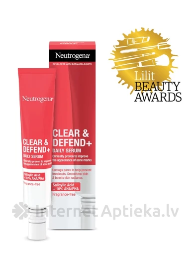 NEUTROGENA Clear&Defend+ näoseerum, 30 ml | internetaptieka.lv