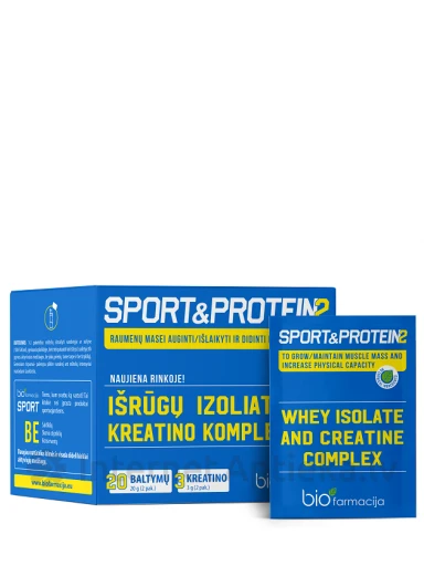 Biofarmacija Bio Sport&Protein2 paciņas, 28 gb. | internetaptieka.lv