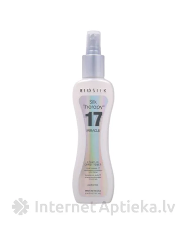 BIOSILK Silk Therapy 17 Miracle Leave-In Conditioner - 17in1 neskalojams kondicionieris, 167 ml | internetaptieka.lv