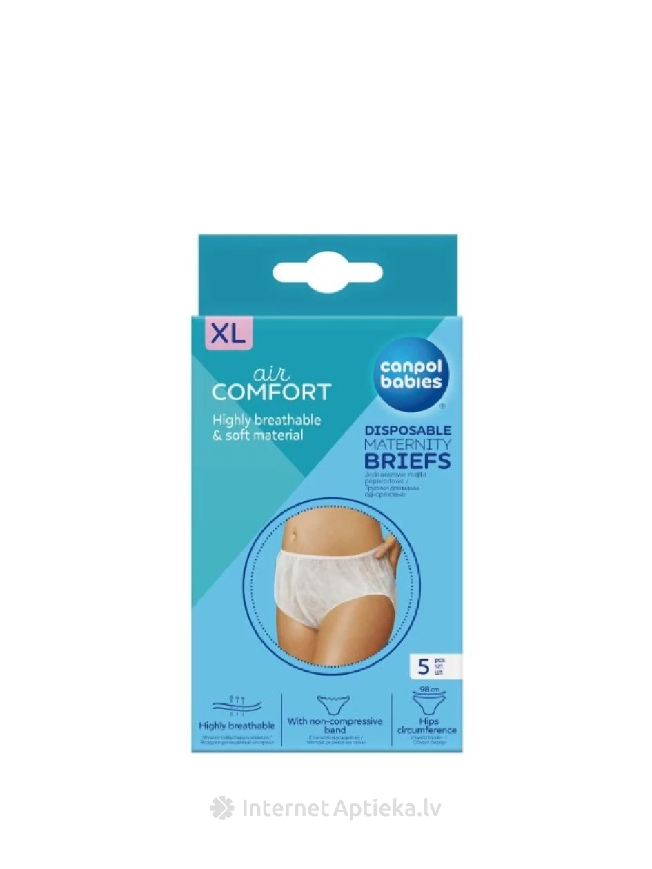 Canpol послеродовые одноразовые трусы - XL, 5 шт. | internetaptieka.lv