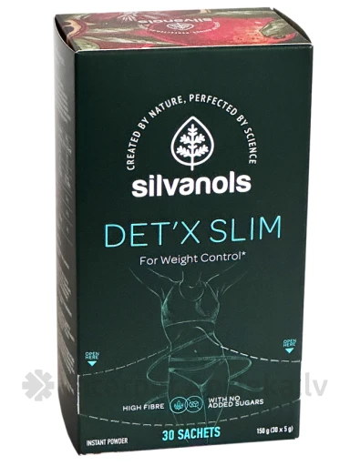 Silvanols Det'x Slim pakend 5 g, 30 tk | internetaptieka.lv