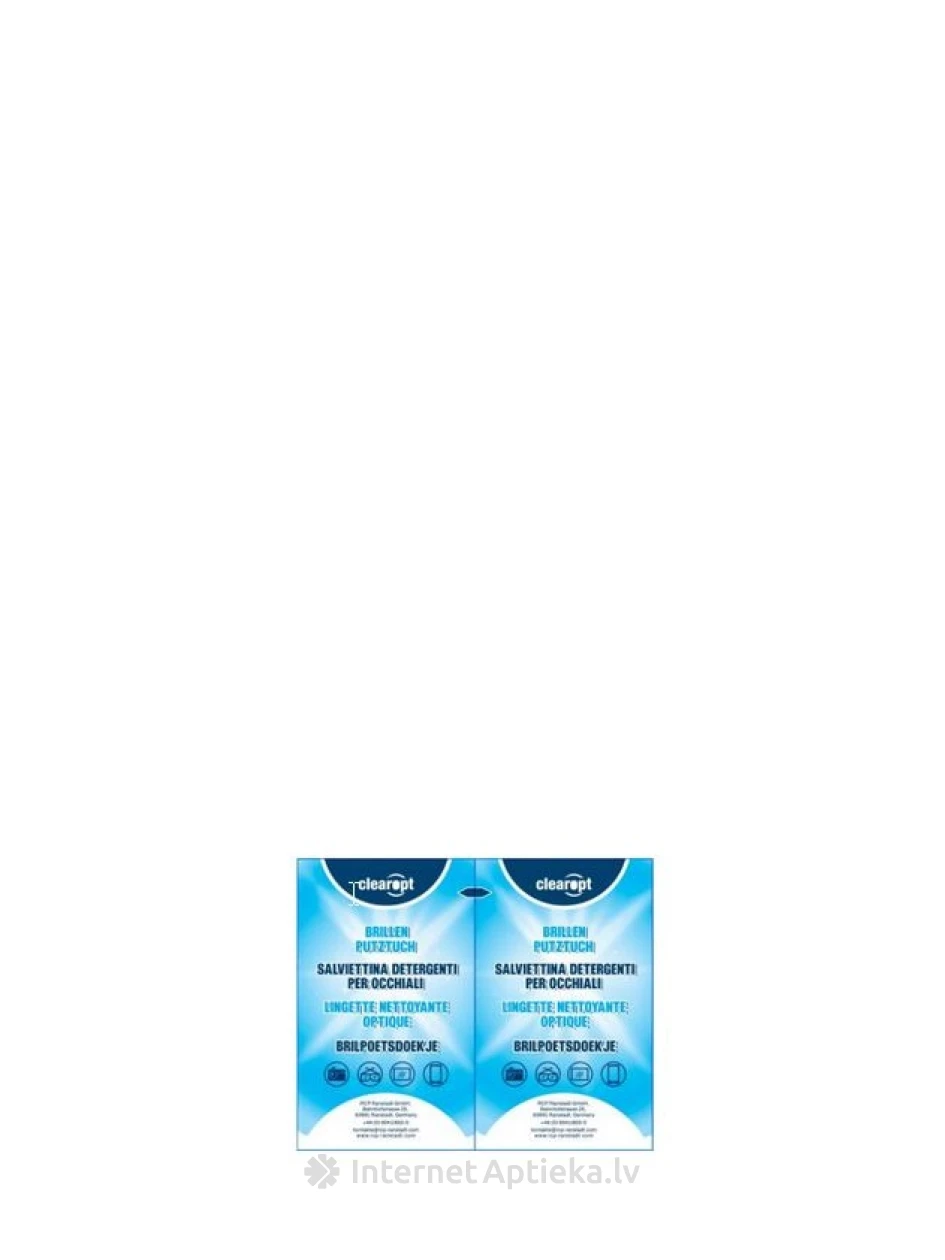 ClearOpt влажные салфетки для очков, 54 шт. | internetaptieka.lv