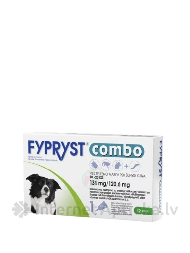 Fypryst combo 134/120.6 mg šķīdums suņiem 10-25kg | internetaptieka.lv