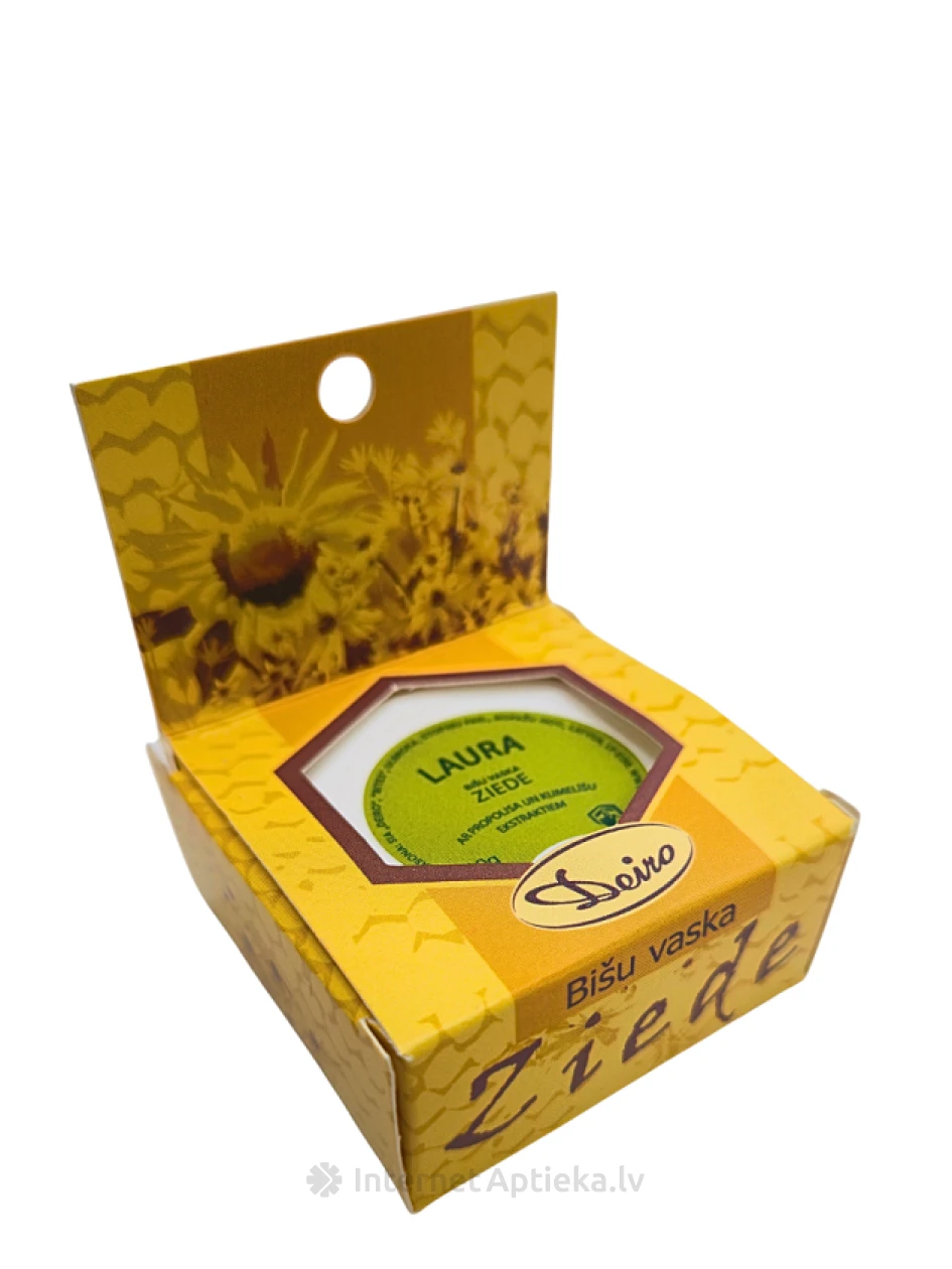 Deiro LAURA Mesilasvaha salv taruvaiku ja kummeliekstraktidega, 10 g | internetaptieka.lv