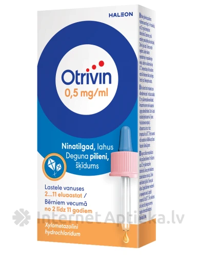 Otrivin ninatilgad 0,05%, 10 ml | internetaptieka.lv