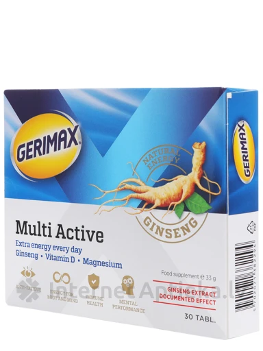 Gerimax Multi Active, 30 таблетки | internetaptieka.lv
