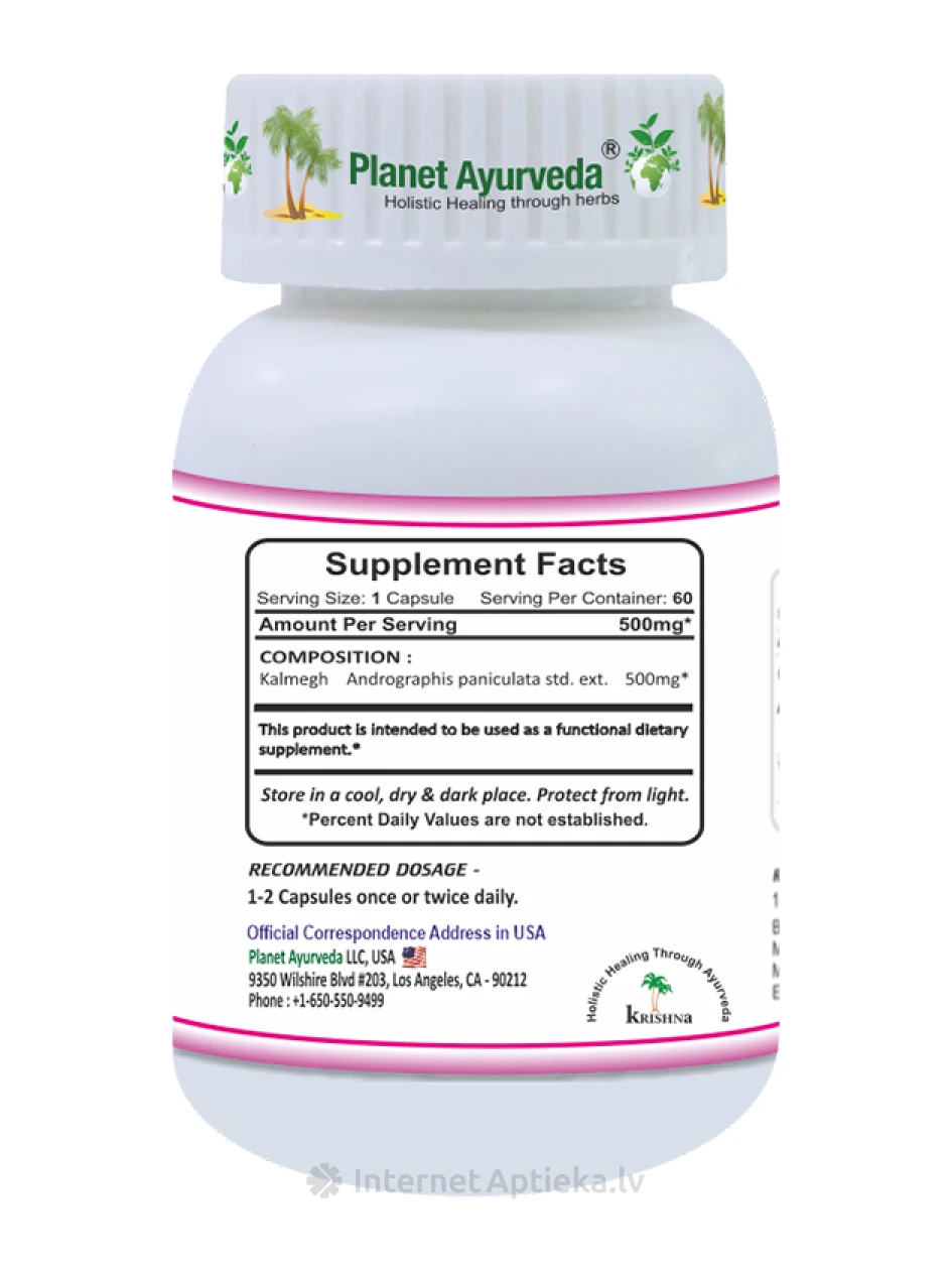 Planet Ayurveda® India ehhiaatsia, 60 kapslit | internetaptieka.lv