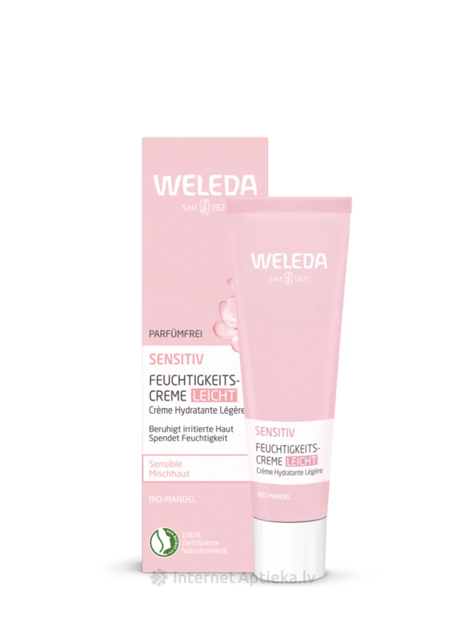 Weleda Sensitive Bio-Mandel Light увлажняющий крем, 30 мл | internetaptieka.lv