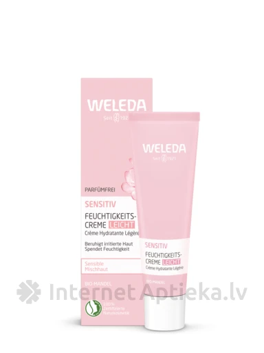 Weleda Sensitive Bio-Mandel Light увлажняющий крем, 30 мл | internetaptieka.lv