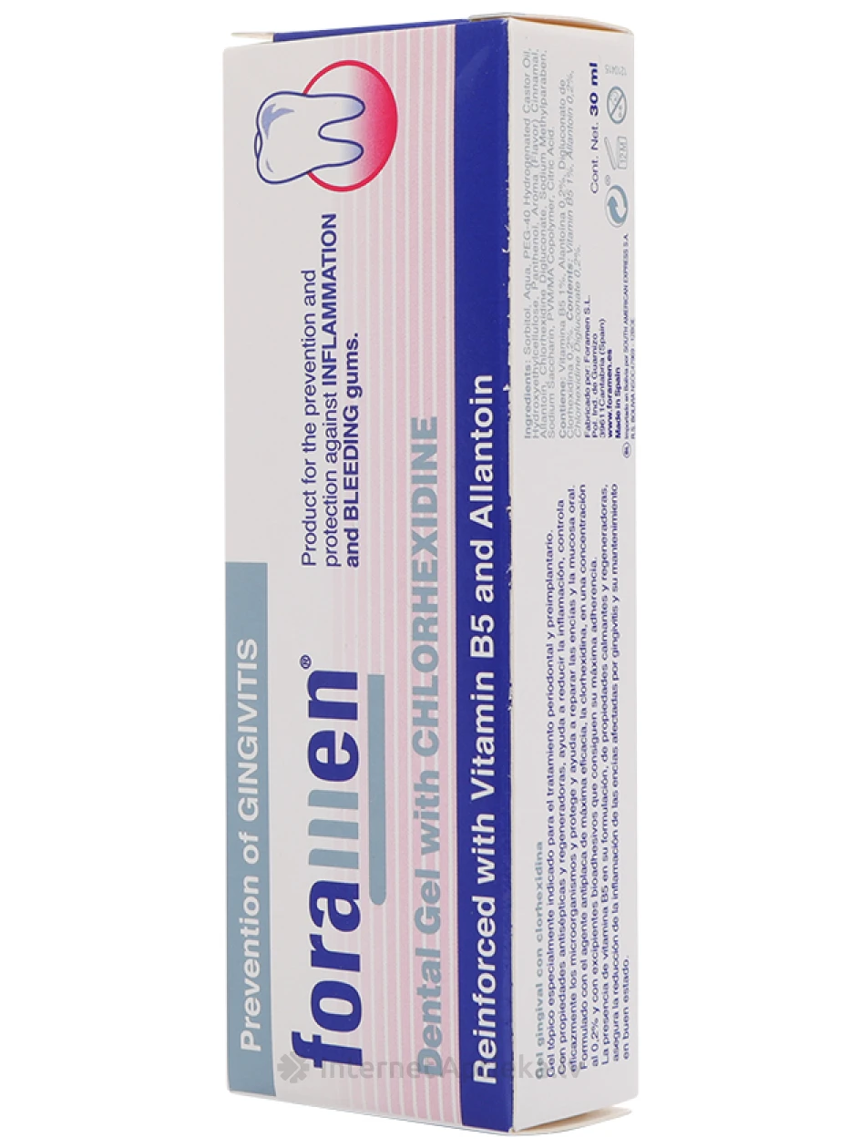 Foramen dentālais gels ar hlorheksidīnu 0,20%, 30 ml | internetaptieka.lv