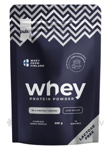 Puls Whey протеиновый порошок без лактозы, 550 г | internetaptieka.lv