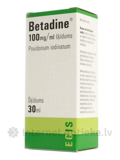 Betadine 10% раствор, 30 мл | internetaptieka.lv
