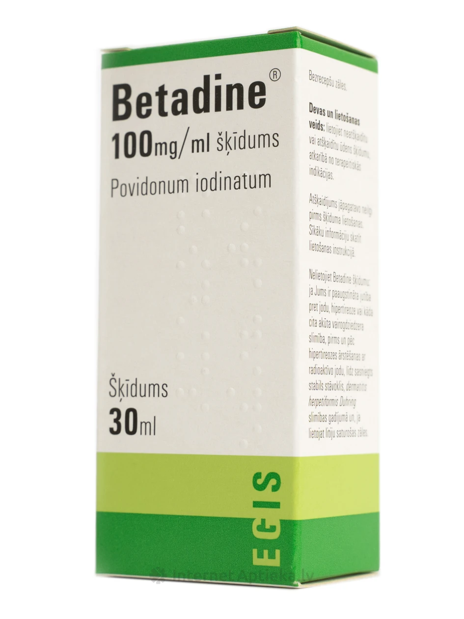 Betadiini 10% lahus, 30 ml | internetaptieka.lv
