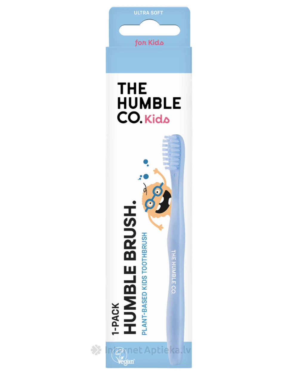 HUMBLE экстрамягкая синяя зубная щетка для детей, 1 шт. | internetaptieka.lv