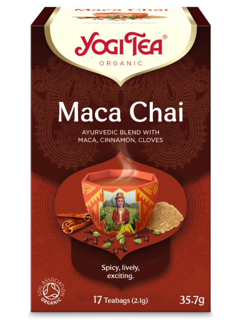 Yogi Tēja Maca Chai, 17 paciņas | internetaptieka.lv