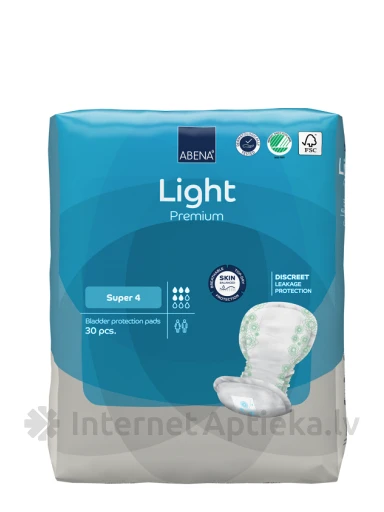 ABENA Light Super 4 Premium ieliktnīši, 30 gb. | internetaptieka.lv