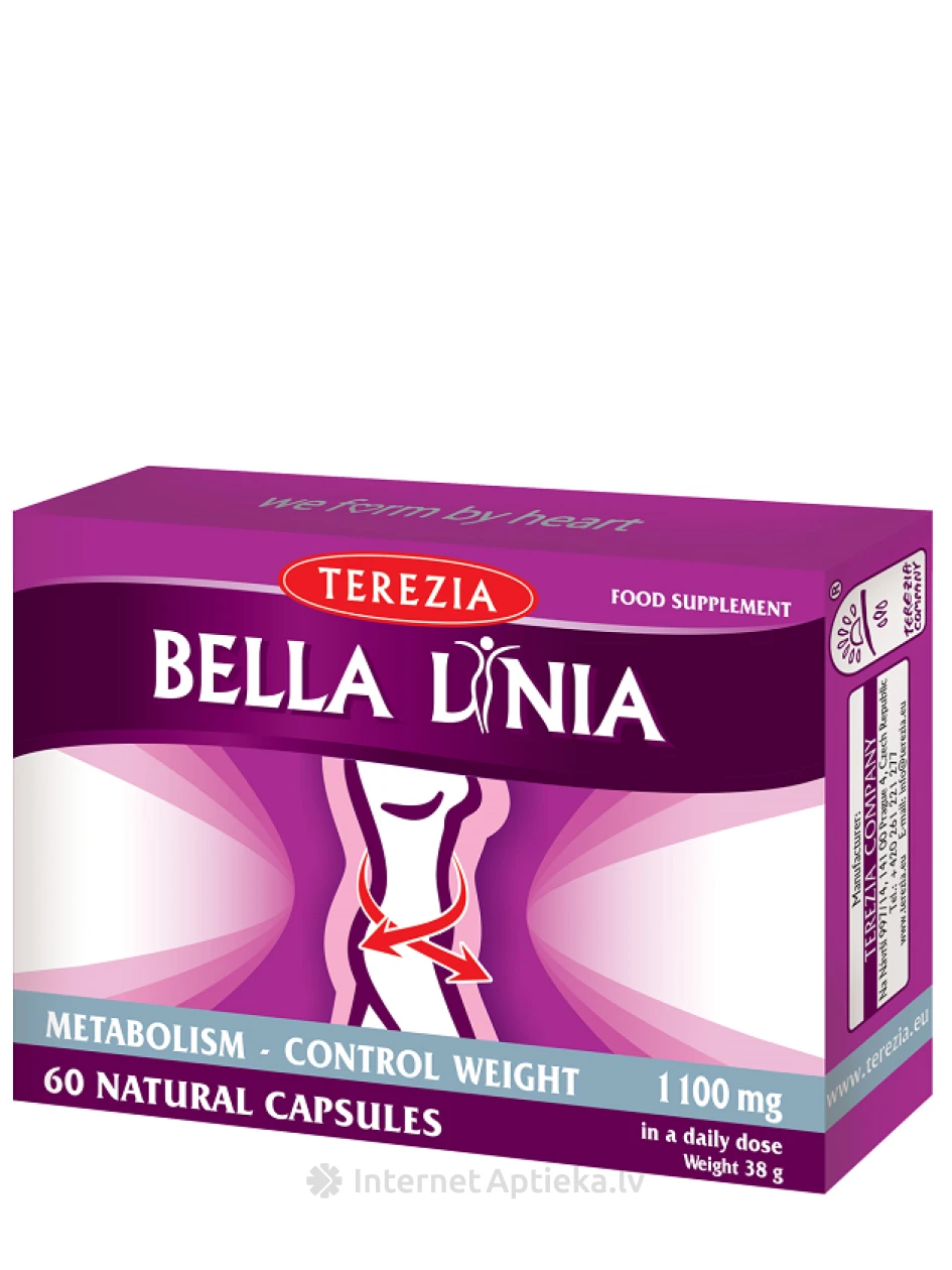 Terezia Bella Linia ar čagu, guarānu un Paragvajas ileksu, 60 kapsulas | internetaptieka.lv