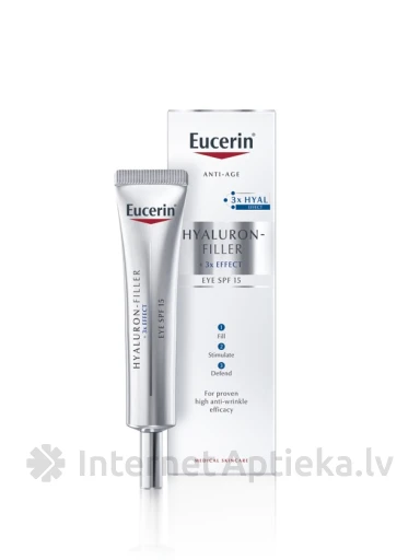 Eucerin Hyaluron-Filler acu Krēms, 15 ml | internetaptieka.lv
