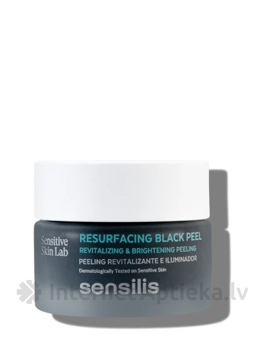 SENSILIS Resurfacing Black Peel sejas skrubis, 50 ml | internetaptieka.lv