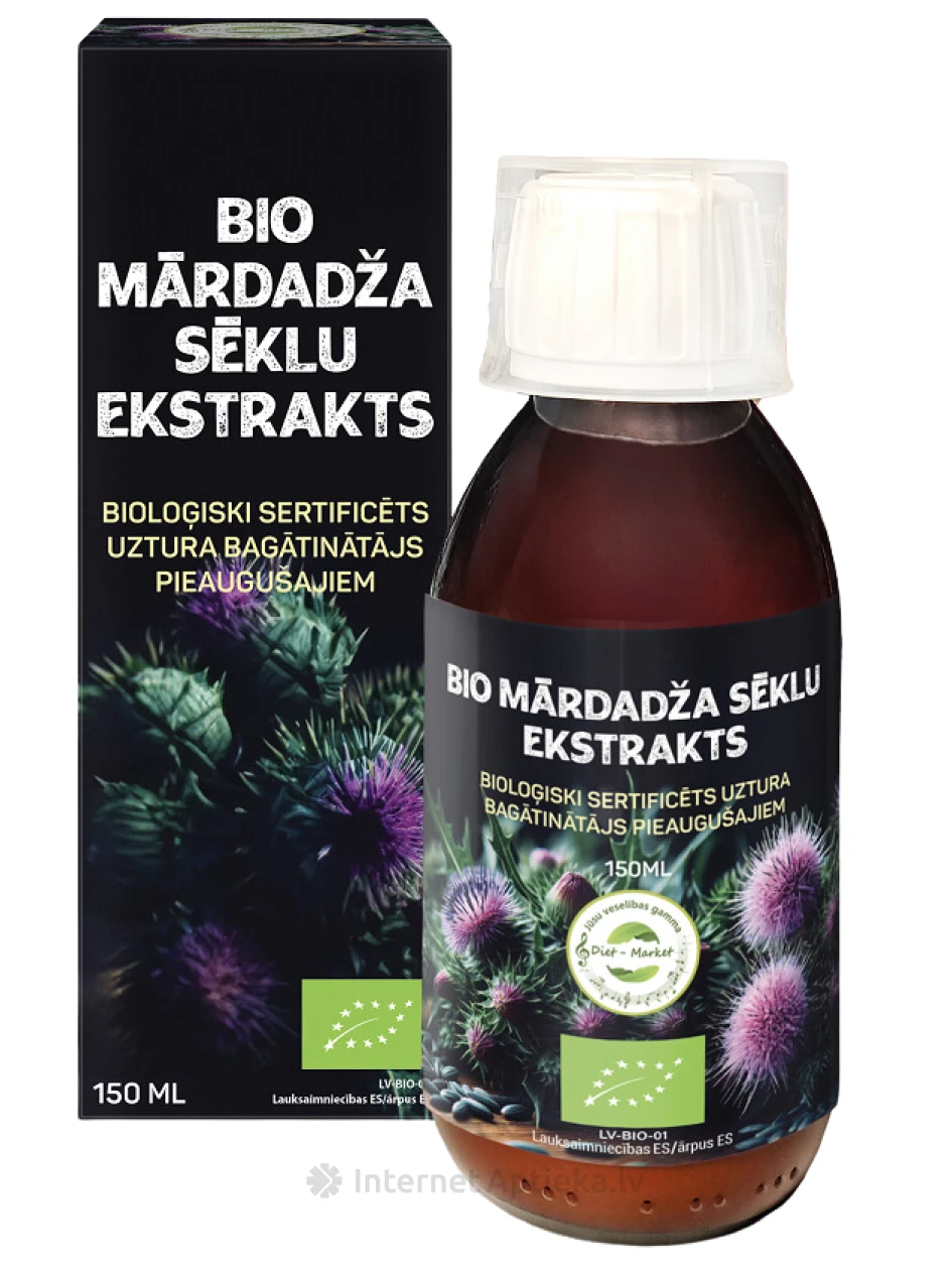 Экстракт семян расторопши БИО, 150 мл | internetaptieka.lv