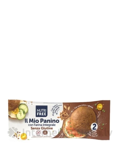 NUTRIFREE IL MIO PANINO CON bezglutēna pilngraudu maizes bulciņas, 180 g | internetaptieka.lv