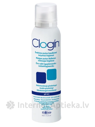 Clogin pehme vaht igapäevaseks intiimhügieeniks, 150 ml | internetaptieka.lv