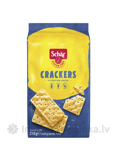 Schär Crackers bezglutēna krekeri, 210 g (6X35 g) | internetaptieka.lv