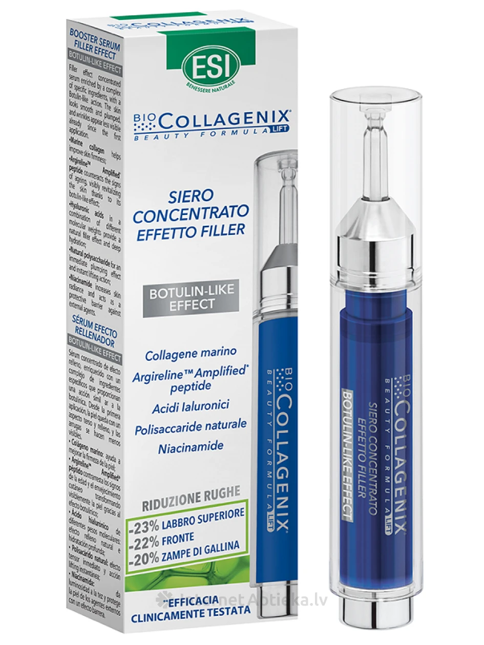 ESI Biocollagenix serums-būsteris sejai un kakla zonai ar fillera effektu, 10 ml | internetaptieka.lv
