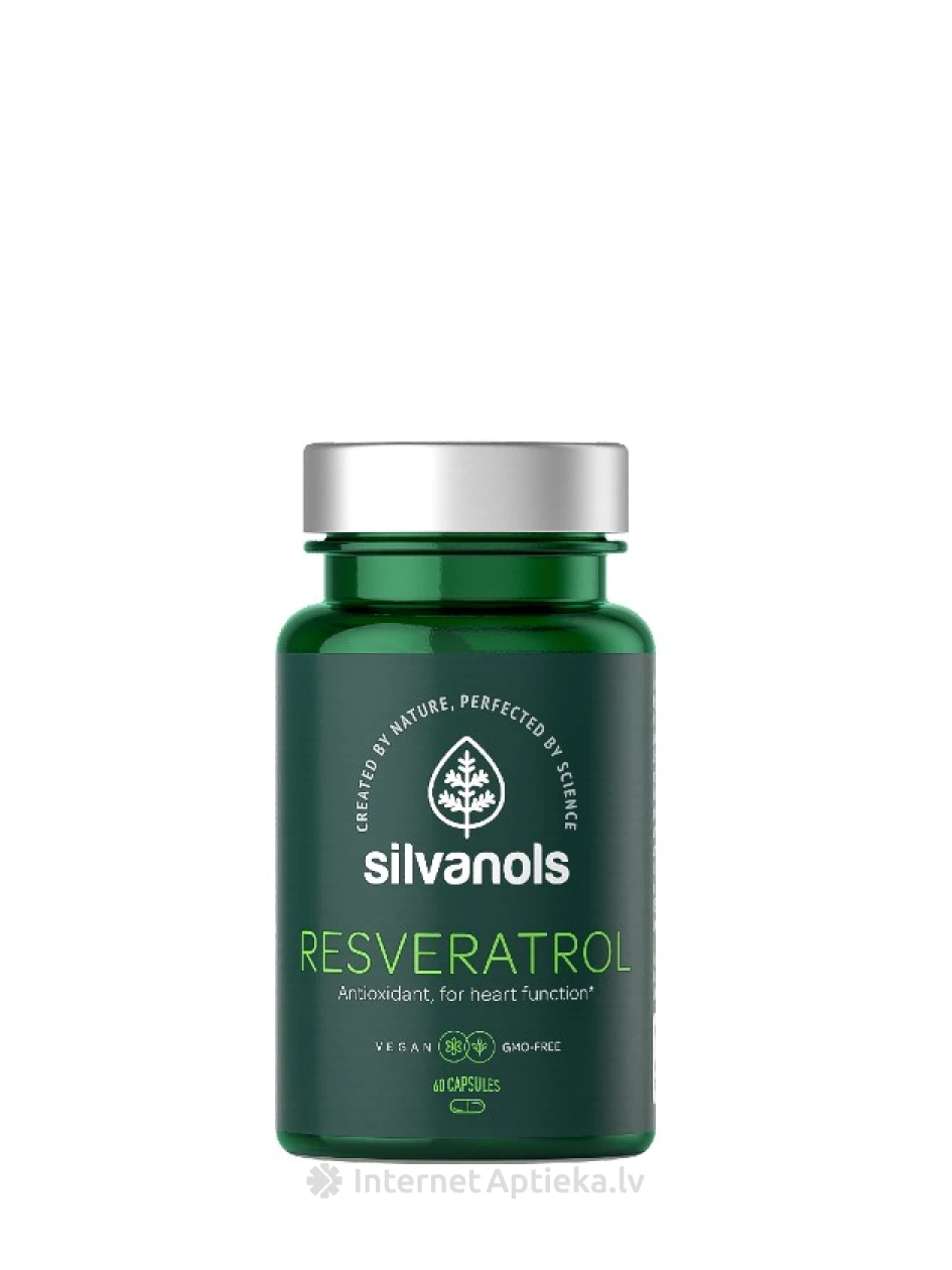 Silvanols Resveratrol, 60 капсул | internetaptieka.lv