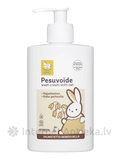 AINU Baby Eco mazgāšanās krēms ar auzām, 300 ml | internetaptieka.lv