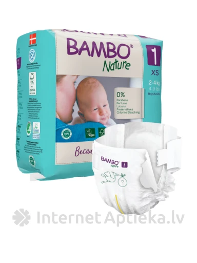 Bambo Nature mähkmed 2-4kg, 22 tk. | internetaptieka.lv