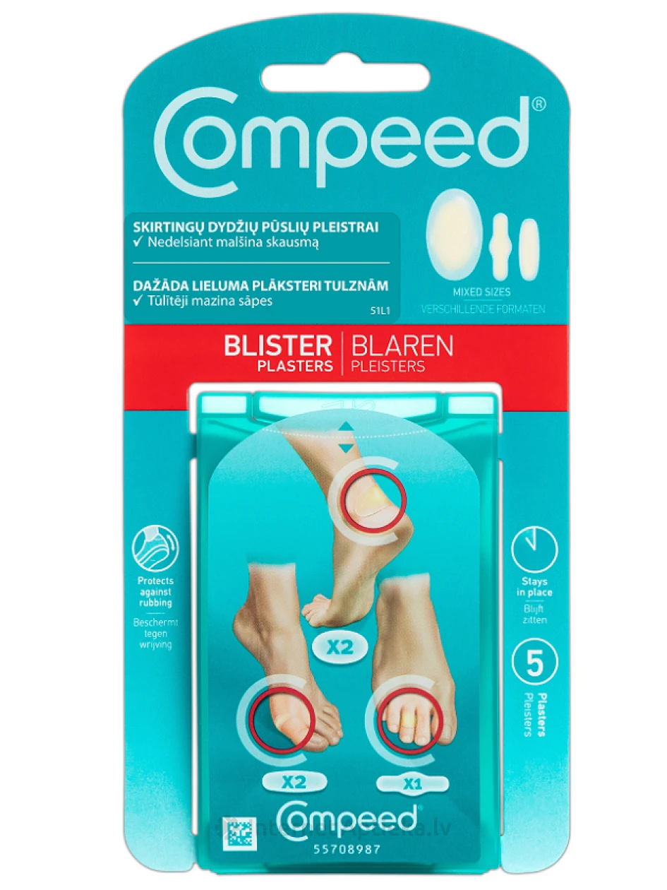 Compeed villiplaaster segapakk, 5 tk. | internetaptieka.lv