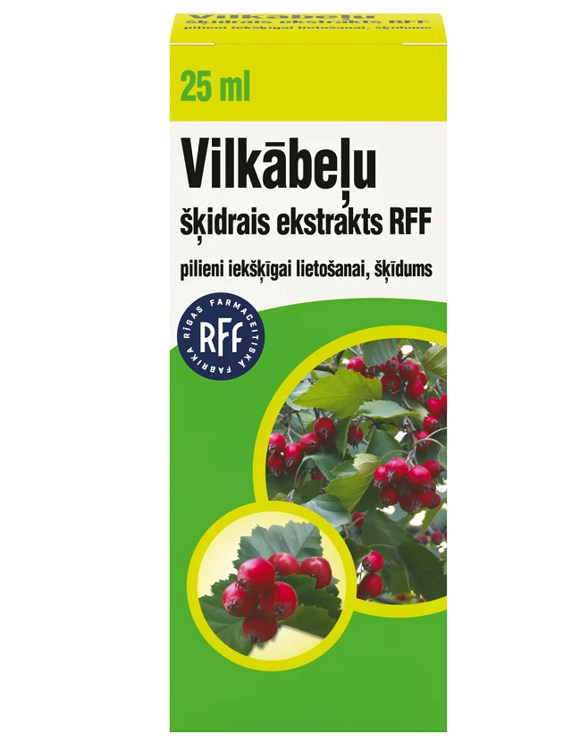 Vilkābeļu šķidrais ekstrakts RFF pilieni iekšķīgai lietošanai, šķīdums