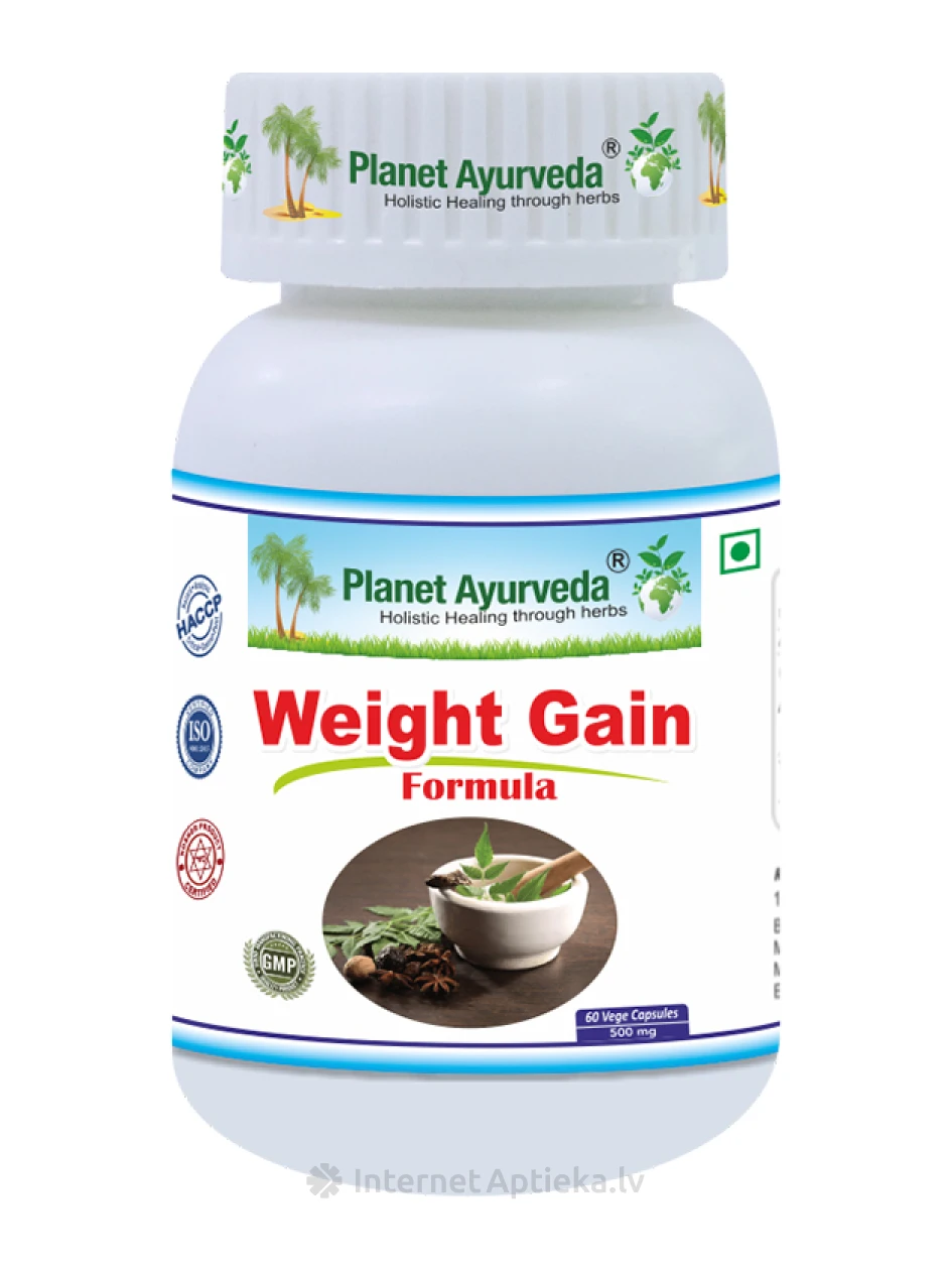Planet Ayurveda® Weight Gain Formula, 60 kapsulas | internetaptieka.lv