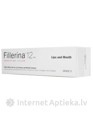 FILLERINA 12HA geel huultele ja huulepiirkonnale Intensiivsus 5, 7 ml | internetaptieka.lv