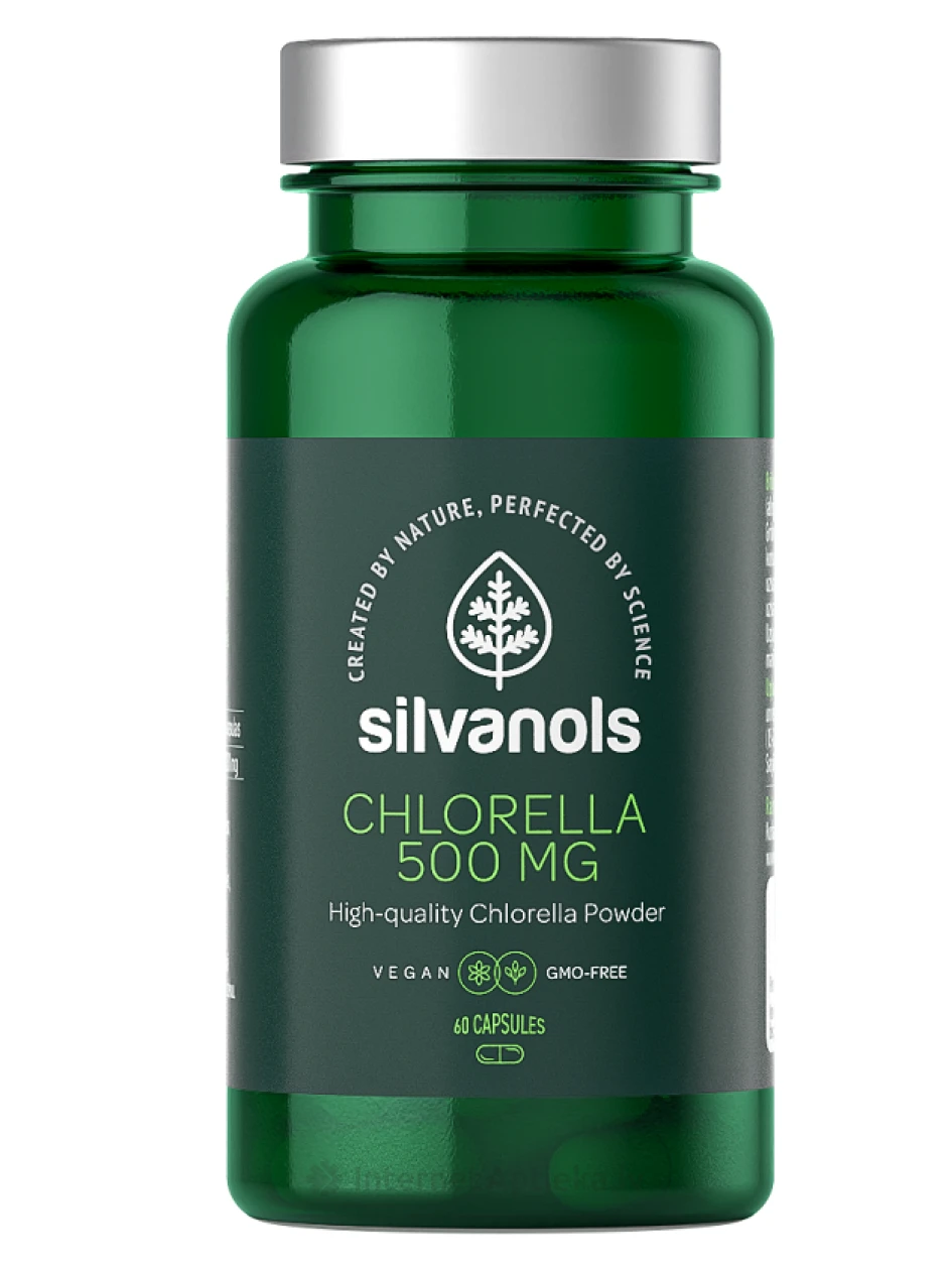 Silvanols Chlorella 500 мг капсулы, 60 шт. | internetaptieka.lv