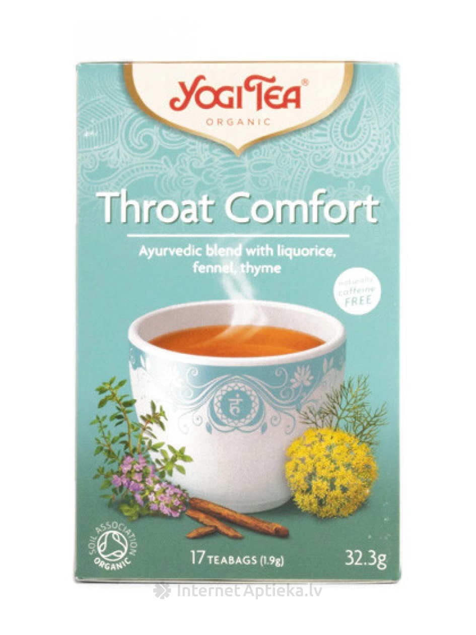 Чай Yogi Throat comfort, 30.6 г | internetaptieka.lv