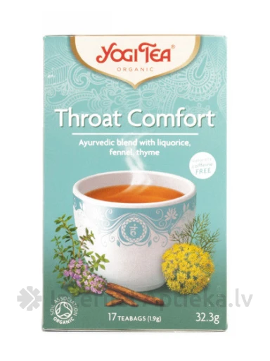 Tēja Yogi Throat comfort, 30.6 g | internetaptieka.lv