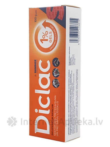 Diclac gels 1%, 100 g | internetaptieka.lv
