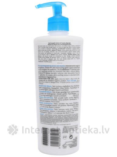 Bioderma Atoderm PP balzams, 500 ml | internetaptieka.lv