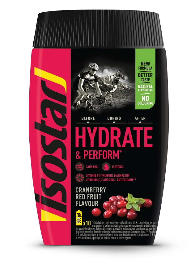 ISOSTAR Hydrate & Perform Cranberry Red fruits pulveris, 400 g