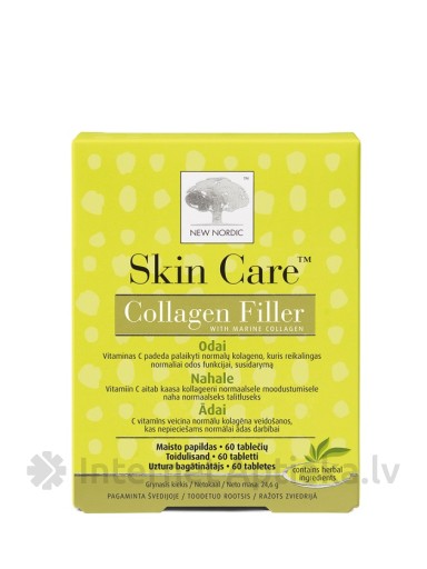 NEW NORDIC SKIN CARE COLLAGEN FILLER TBLETES, 60 gb.